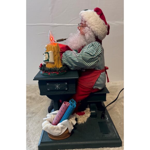 Holiday Creations Animated Santa 1994 Painting Lighted 1994 READ - Picture 4 of 15